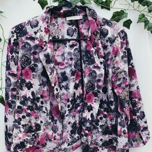 LUSH Floral Jacket - Size Large - Gently used -